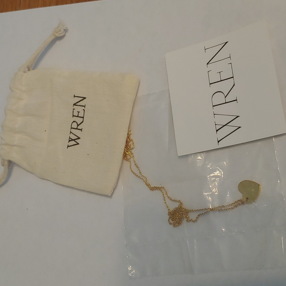 Wren yellow gold heart pendent summer 2015 black Sapphire